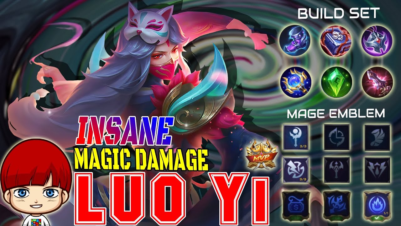 Tak Ada Matinye LUO YI TENKO Gameplay BUILD SET dari TOP GLOBAL Mobile Legends