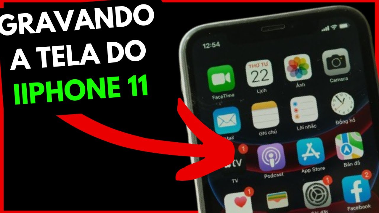 Como gravar a tela do iphone 11 2026 - YouTube