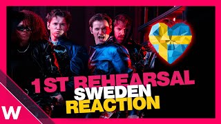 🇸🇪 Sweden First Rehearsal (REACTION) Marcus & Martinus "Unforgettable" @ Eurovision 2024