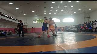 125kg fs:Aman vs Prithviraj Mah Junior world wrestling championship trial bhalgarh (mirchpur academy