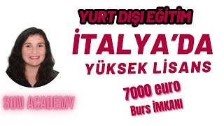 Yurt dışı Eğitim : İtalya'da Yüksek Lisans/Master Avantajları .Neden İtalya'yı Tercih Etmeliyim?