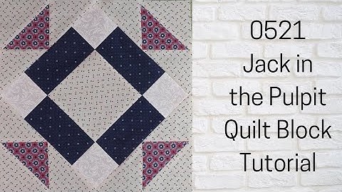 0521 Jack In The Pulpit Quilt Block Tutorial | Block of the Day 2023 | My Quilt of Valor Blok #6