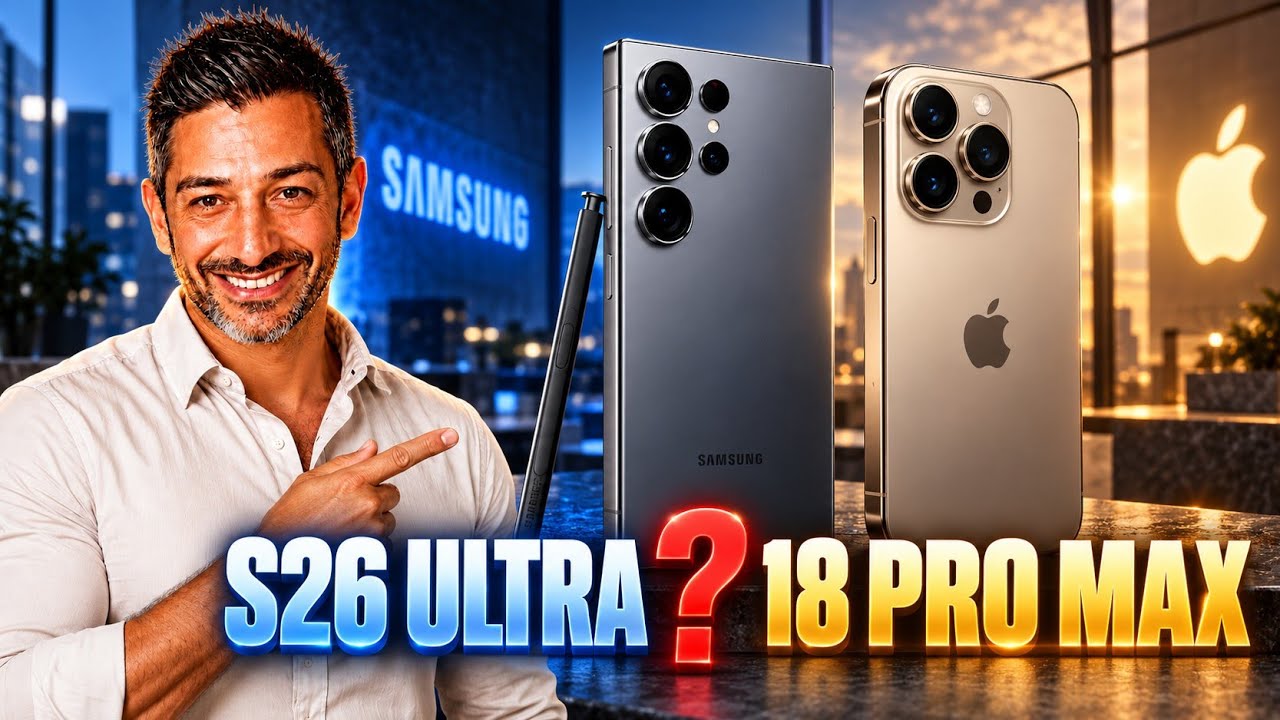 Copertina del video Samsung Galaxy S26 Ultra VS iPhone 18 Pro Max: quale scegliere nel 2026?