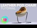 Easy 3d leather chair design in womp