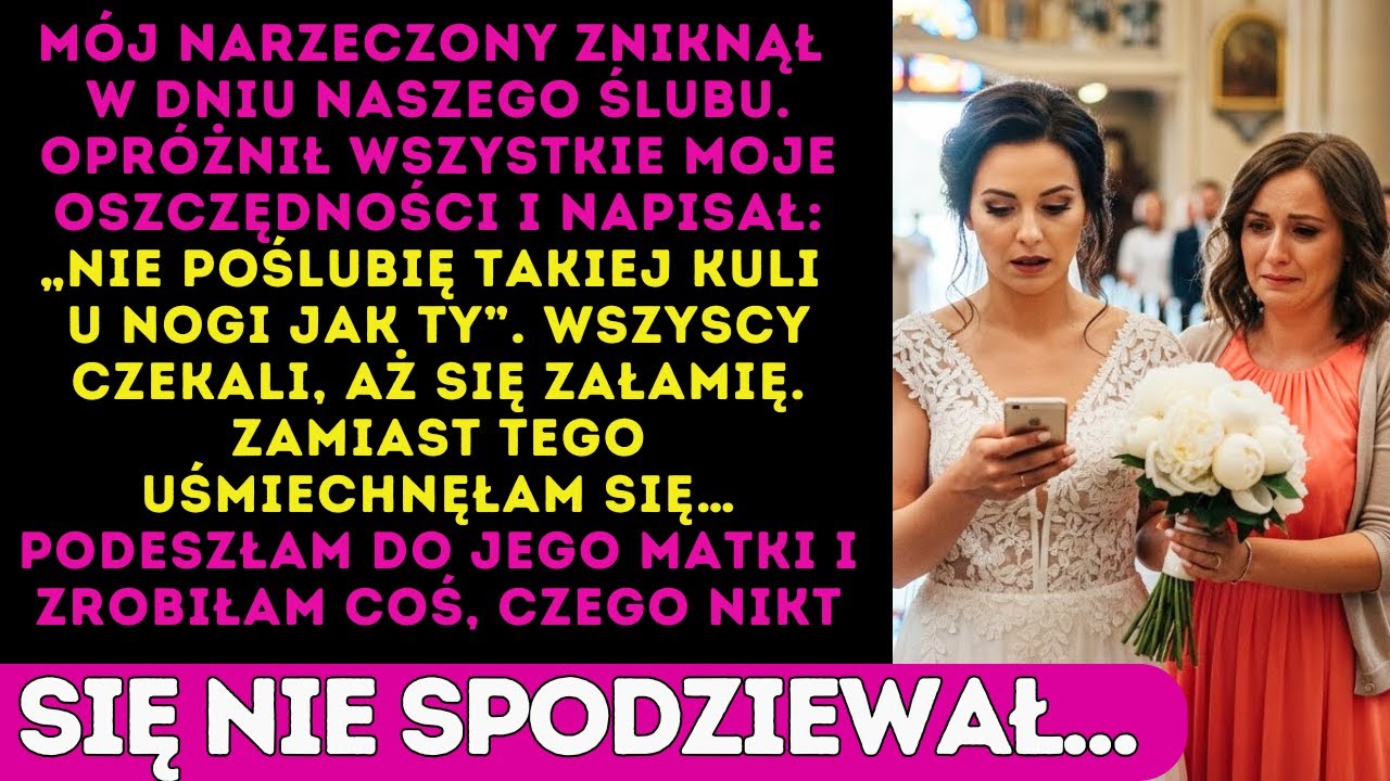 Zniknął sprzed ołtarza i wyczyścił moje konto: w jednej chwili straciłam milion złotych w dniu ślubu