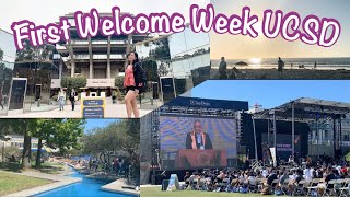 Welcome Week at UCSD: Transfer Orientation, Pick up t-shirt, BBQ at the beach, Convocation.