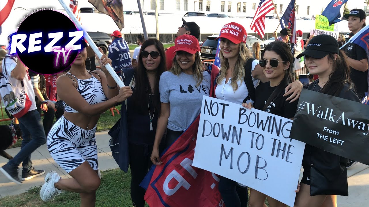 MASSIVE Beverly Hills Pro-Trump ALL LIVES MATTER Rally