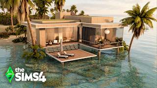 COUPLE'S HOUSE ON THE ISLAND - Relaxing Speed Build - ASMR |The Sims 4 - no cc.