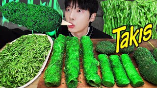 ASMR MUKBANG | GIANT TAKIS RICE CAKE Tteokbokki, Fire Noodles, cheese stick, hot dog recipe ! eating