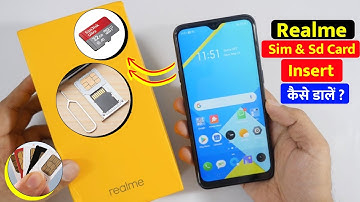 Realme Mobile Mein Sim Card & Sd Card Kaise Dale | How To Insert Sim & Memory Card In Realme Phone