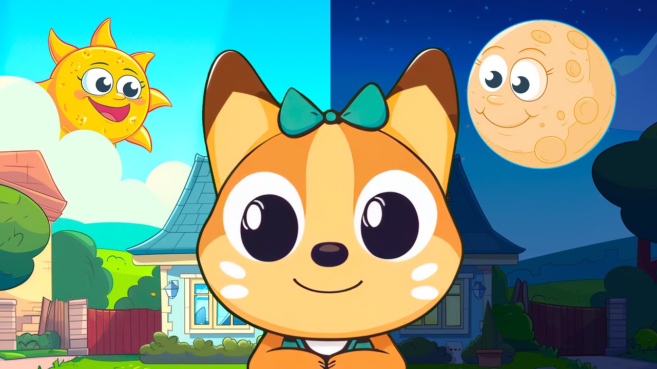 Day and Night ☀️ 🌝 | Song for Kids | The Nutkins