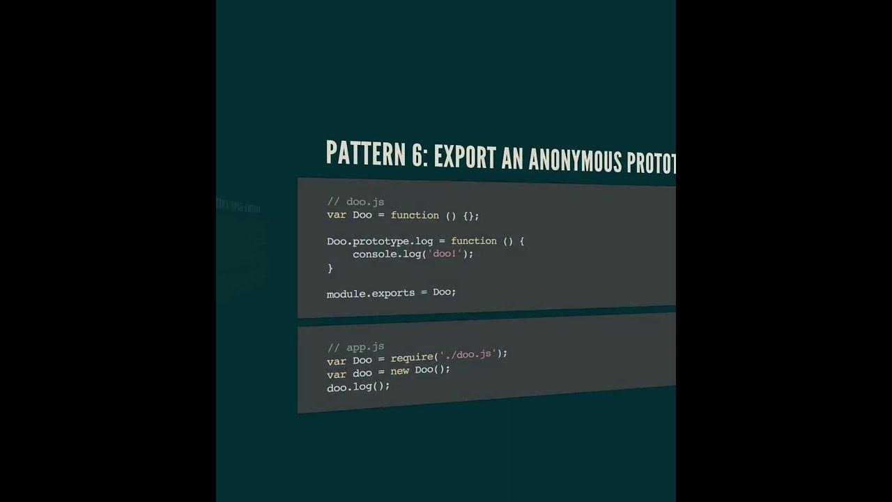 Node.js module patterns using simple example - YouTube