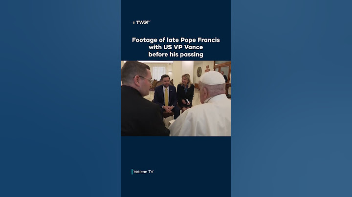 One of the last footage of Pope Francis before he passed away