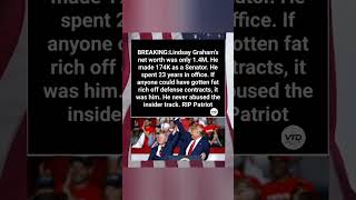 Reflections emerge regarding the late Senator Lindsey Graham's modest financial history. #USNews