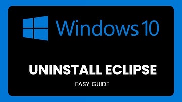 How To Uninstall Eclipse On Windows 10 !