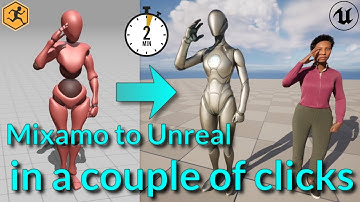 Use Mixamo animations with UE5 Mannequins and MetaHuman characters in the quickest way possible!