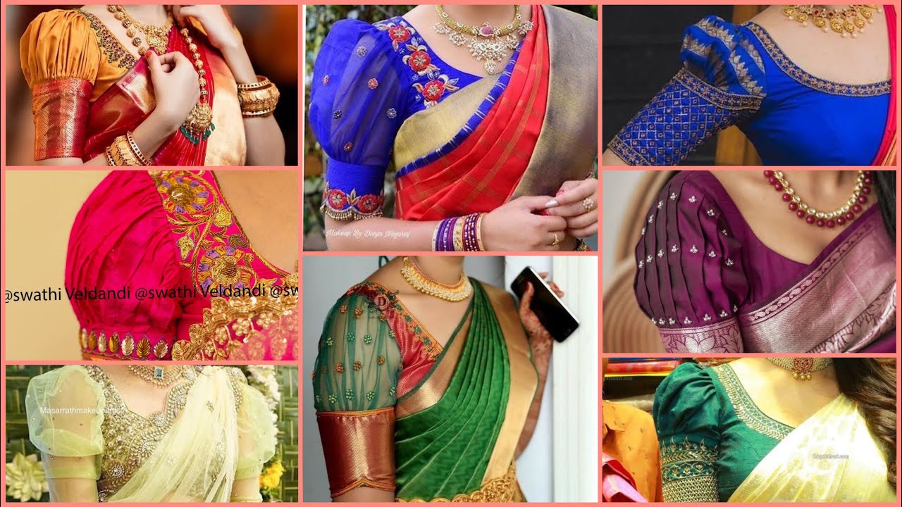 20 New Model Puff Sleeves Blouse Designs New Designer Blouse Sleeves