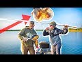 Ultimate CATCH and COOK on a BOAT!!! (Breakfast Tacos)