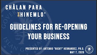Virtual Town Hall  Guidelines for Reopening Your Business