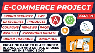 Creating Get All Orders Rest API & Page to Place Order | E-Commerce Spring Boot + Angular | Part 26
