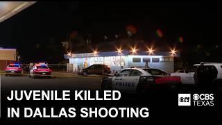 Dallas police investigate shooting death of a juvenile early Sunday morning