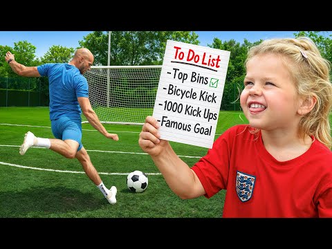 My Daughter Sets My Football Challenges!!