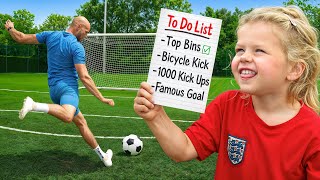 My Daughter Sets My Football Challenges