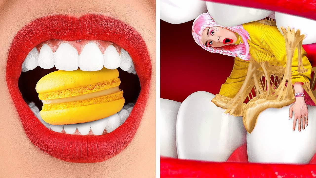 لو كانت الأشياء أشخاص || مواقف مضحكة للطعام والمكياج على قناة 123 GO! ذهب