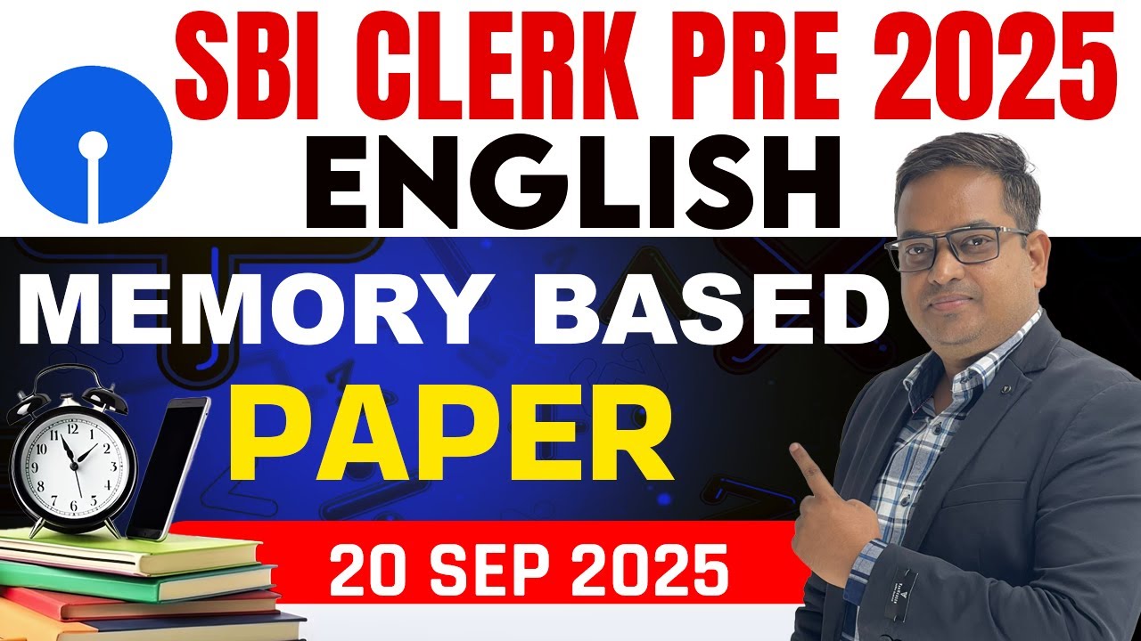 SBI Clerk Prelims 2025 | English Section Memory Based Paper | Detailed Analysis