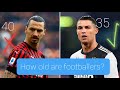 Futbolchilarning yoshlari nechada?/How old are footballers? | Black UF