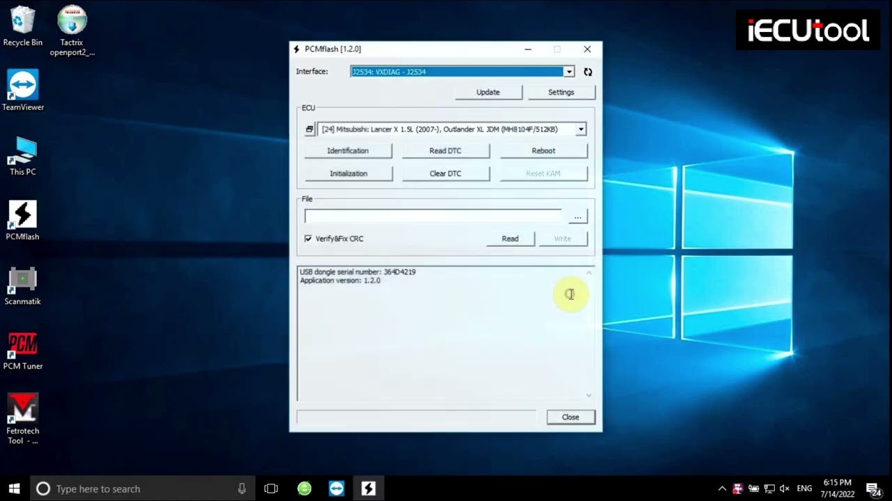 PCMtuner Dongle + Tractrix on Keihin ECU 37820 - YouTube