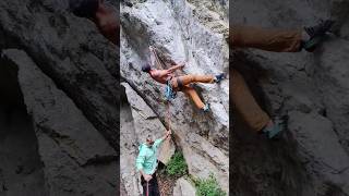 Ale "Il fabbro" on "M.D.M.A." 8a #climbing #rockclimbing #motivation #hardwork #foryou #shorts
