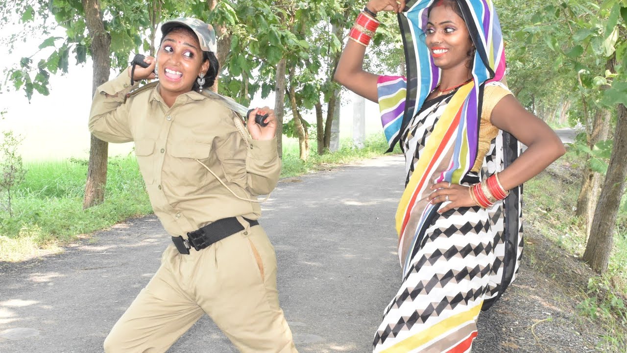 पगली ने पुलिस का वर्दी पहन कर मचा दिया हणकप सच्चाई//bhojpuri comedy