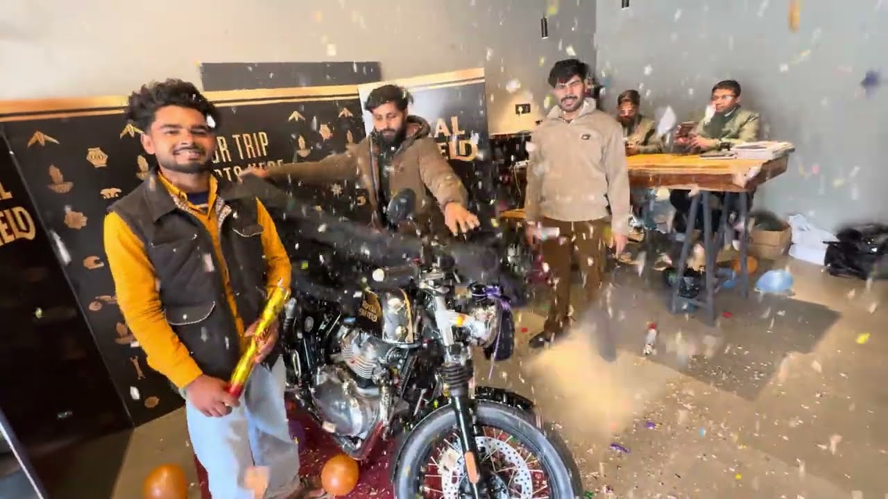 Finally, dream bike deliver Ho Chuki Gt 650 Continental Royal Enfield 😈❤️‍🔥🏍️ full vlog Chak  Karo 