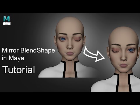 How to Mirror (flip) BlendShape in Maya.