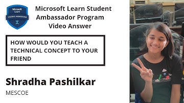 Microsoft Learn Student Ambassador Program Video Answer