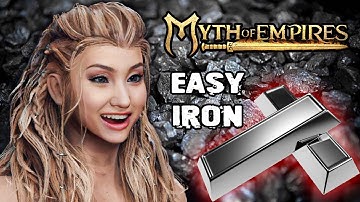 Myth of Empires how to get iron ore and bars and where to get it from easy