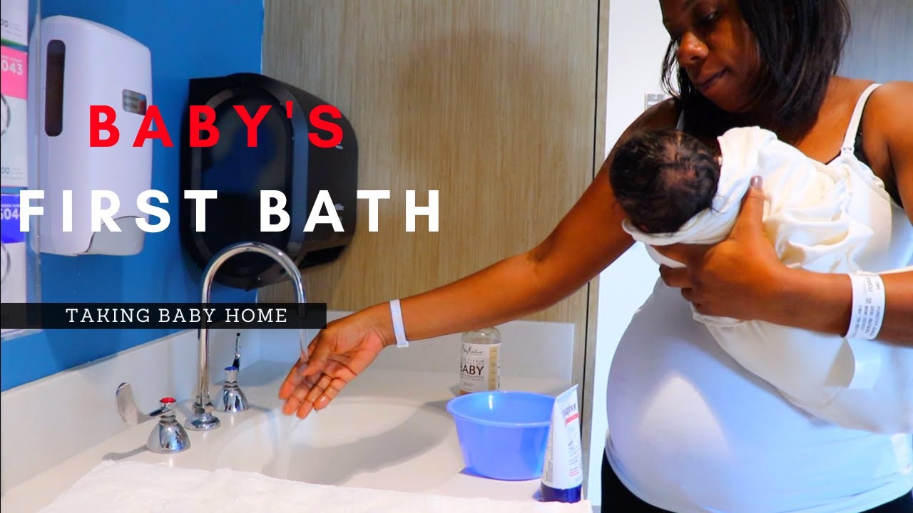 BABY’S FIRST BATH TAKING BABY HOME NEWBORN SPONGE DOWN YouTube