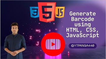 Generate Barcode using HTML, CSS & JavaScript | Barcode Generator Project Tutorial