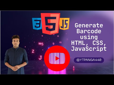 Generate Barcode using HTML, CSS & JavaScript | Barcode Generator Project Tutorial