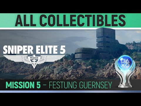 Sniper Elite 5 - Mission 5 - All Collectibles & Trophies ???? Festung Guernsey