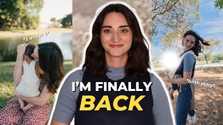 Im BACK! (my birth story + how to manage life with 2 under 2)