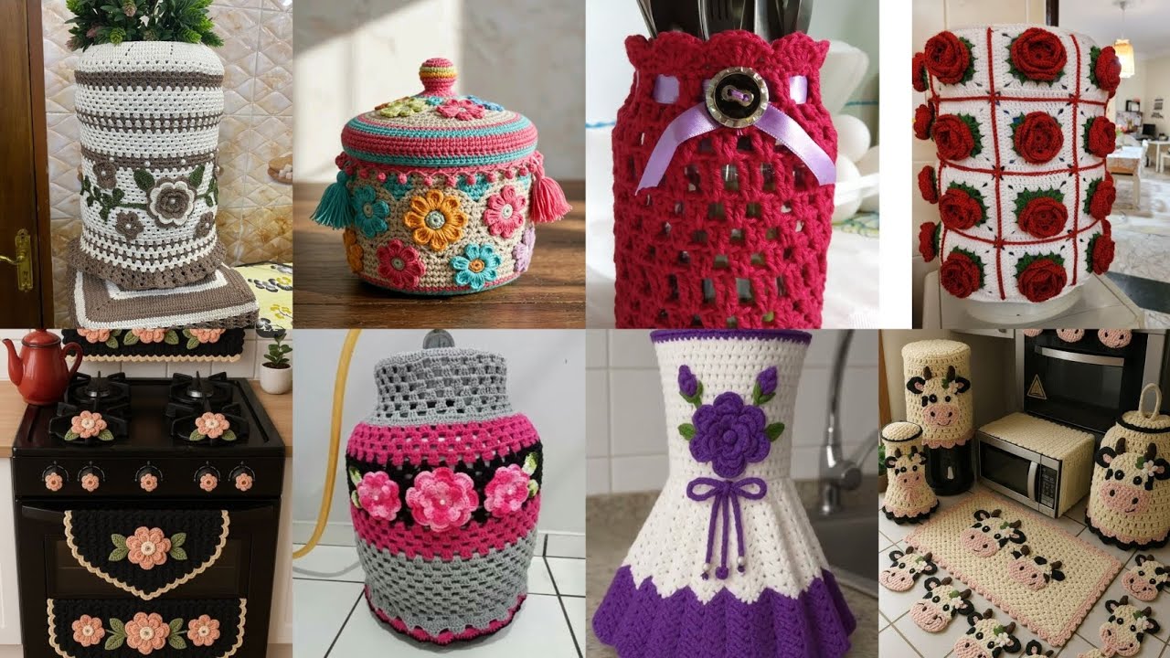 Most beautiful & stylish crochet cover for kitchen items  designs ideas 2025 