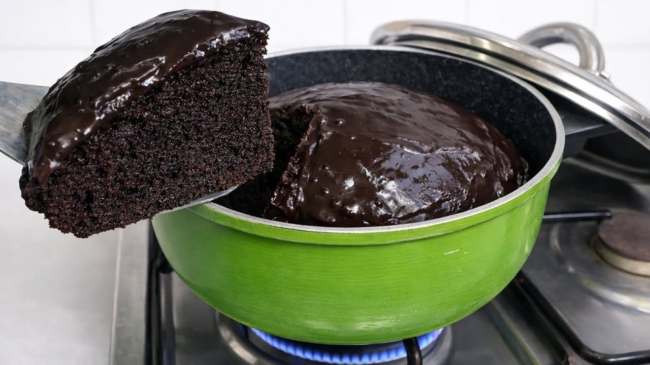 NO OVEN  CHOCOLATE  cake, bake in a pot | Fast |Easy and super moist , you’ll be addicted 😋😋