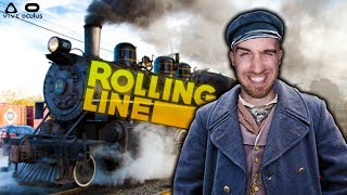 Vr Train Simulator Gone Wrong Rolling Line Vr Funny Moments - Htc Vive Gameplay