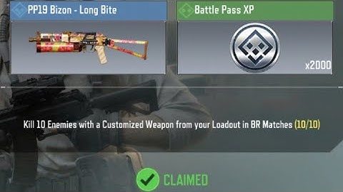 Call Of Duty Mobile Kill 10 Enemies with a Customized Weapon from your Loadout in BR Matches