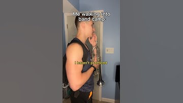 Me walking into band camp #band #marchingband #trumpet #musician #brass #bandkids #bandcamp