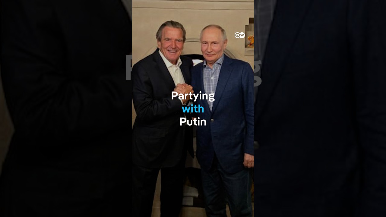 Germany's ex-chancellor Gerhard Schröder and Russian President celebrate Putin’s birthday | DW News