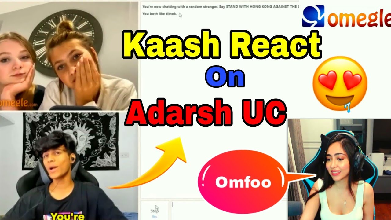 Kaash reaction on Adarsh uc new omegle video 🤤😍| reaction on adarshuc | omegele reaction