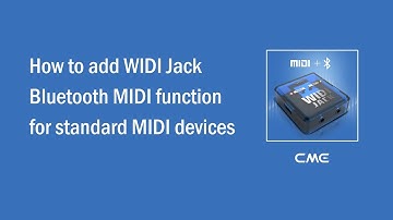 How to add WIDI Jack Bluetooth MIDI function for standard MIDI devices